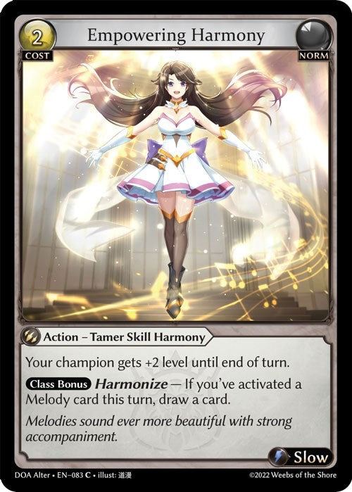 Image for Empowering Harmony (083) (Dawn of Ashes Alter Edition) - Grand Archive TCG