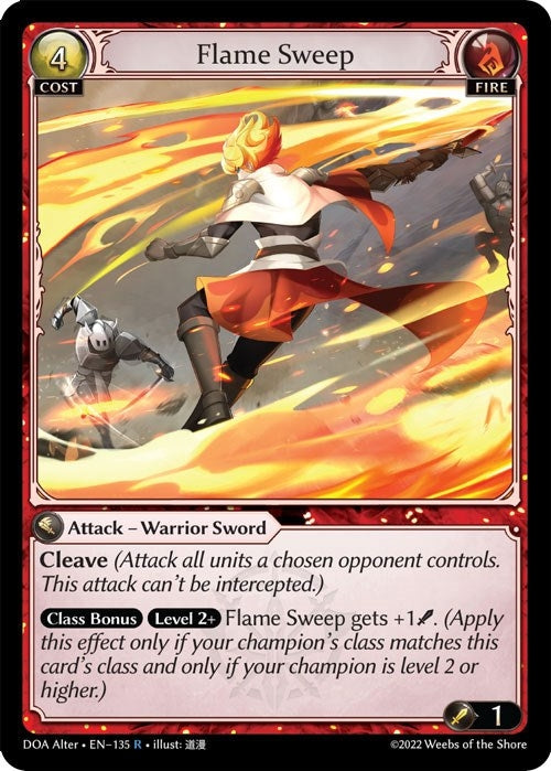 Image for Flame Sweep (135) (Dawn of Ashes Alter Edition) - Grand Archive TCG