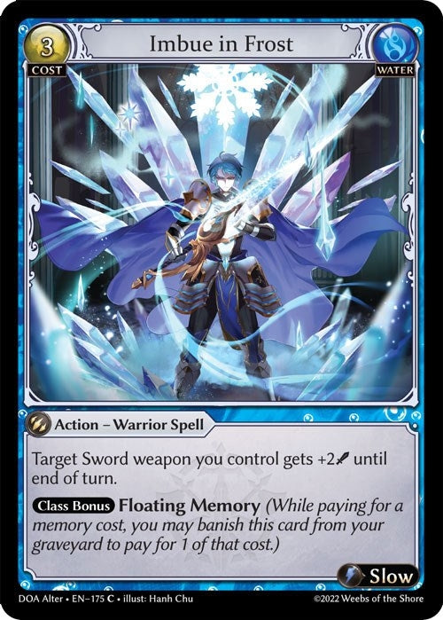 Image for Imbue in Frost (175) (Dawn of Ashes Alter Edition) - Grand Archive TCG