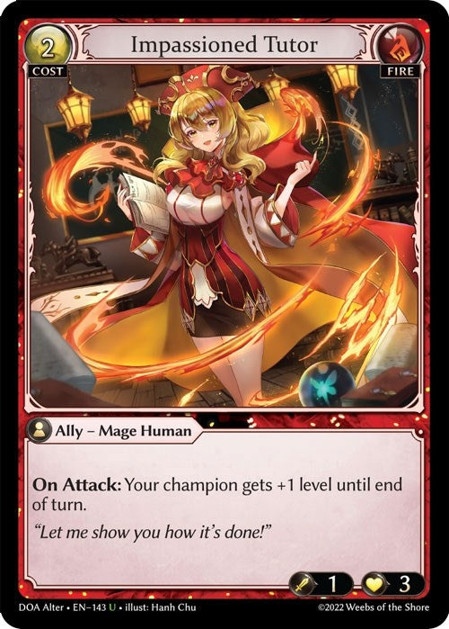 Image for Impassioned Tutor (143) (Dawn of Ashes Alter Edition) - Grand Archive TCG