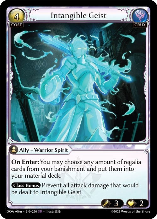 Image for Intangible Geist (250) (Dawn of Ashes Alter Edition) - Grand Archive TCG