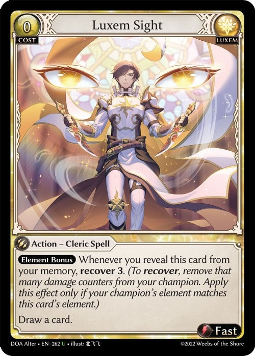 Image for Luxem Sight (262) (Dawn of Ashes Alter Edition) - Grand Archive TCG