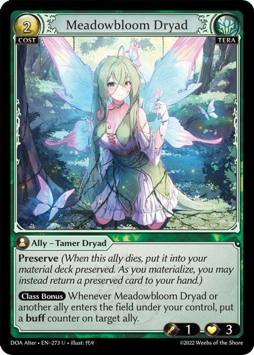 Image for Meadowbloom Dryad (273) (Dawn of Ashes Alter Edition) - Grand Archive TCG