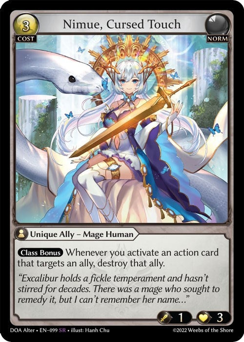 Image for Nimue, Cursed Touch (099) (Dawn of Ashes Alter Edition) - Grand Archive TCG