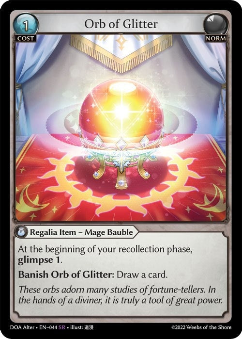 Image for Orb of Glitter (044) (Dawn of Ashes Alter Edition) - Grand Archive TCG