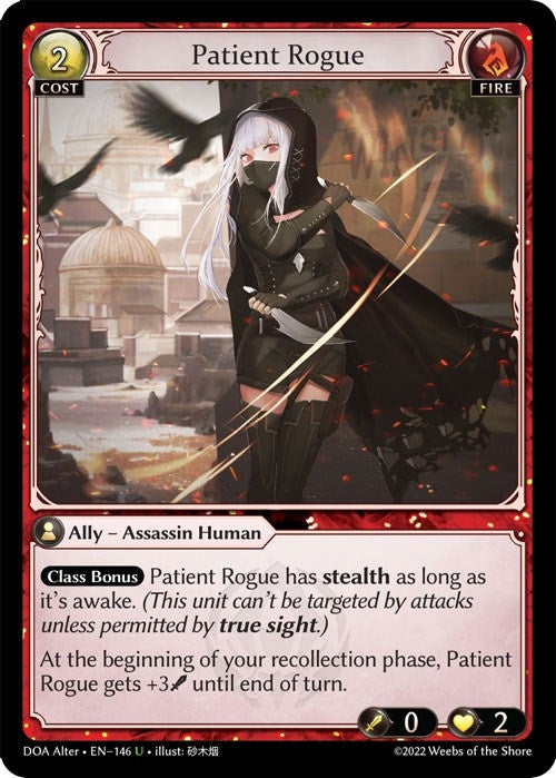 Image for Patient Rogue (146) (Dawn of Ashes Alter Edition) - Grand Archive TCG