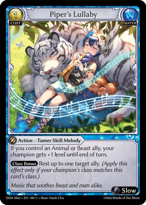 Image for Piper's Lullaby (184) (Dawn of Ashes Alter Edition) - Grand Archive TCG