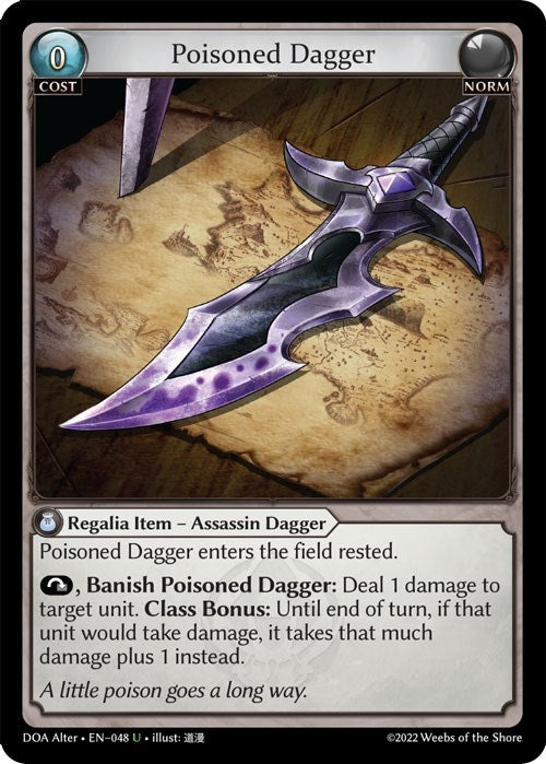Image for Poisoned Dagger (048) (Dawn of Ashes Alter Edition) - Grand Archive TCG