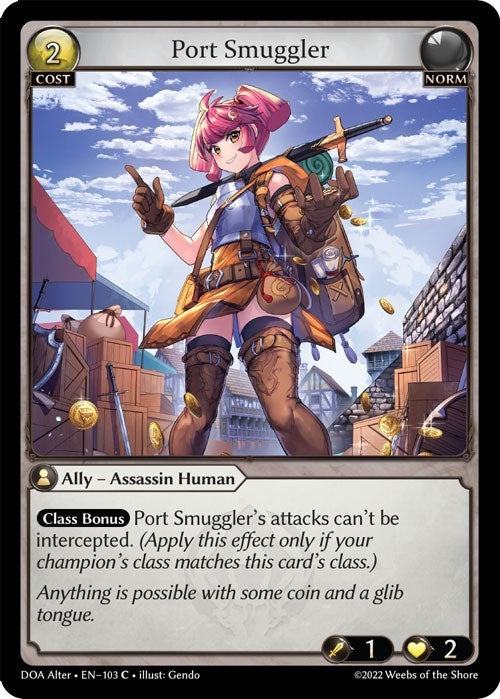 Image for Port Smuggler (103) (Dawn of Ashes Alter Edition) - Grand Archive TCG
