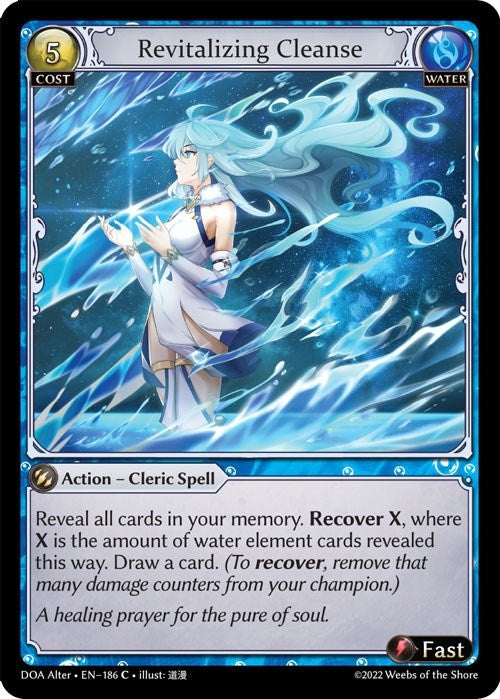 Image for Revitalizing Cleanse (186) (Dawn of Ashes Alter Edition) - Grand Archive TCG