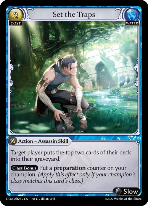 Image for Set the Traps (188) (Dawn of Ashes Alter Edition) - Grand Archive TCG