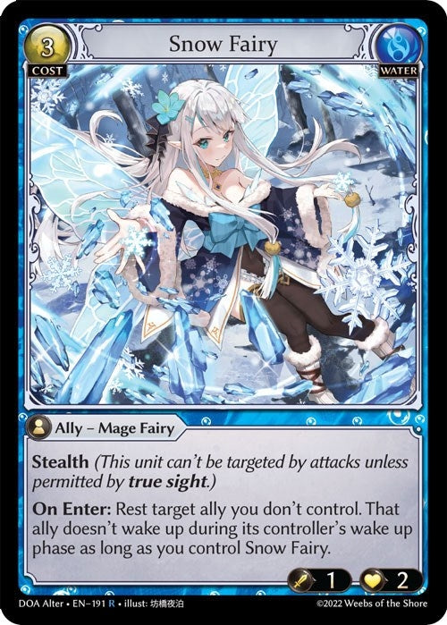 Image for Snow Fairy (191) (Dawn of Ashes Alter Edition) - Grand Archive TCG
