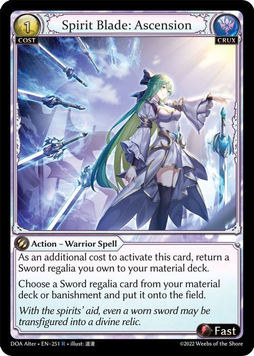 Image for Spirit Blade: Ascension (251) (Dawn of Ashes Alter Edition) - Grand Archive TCG