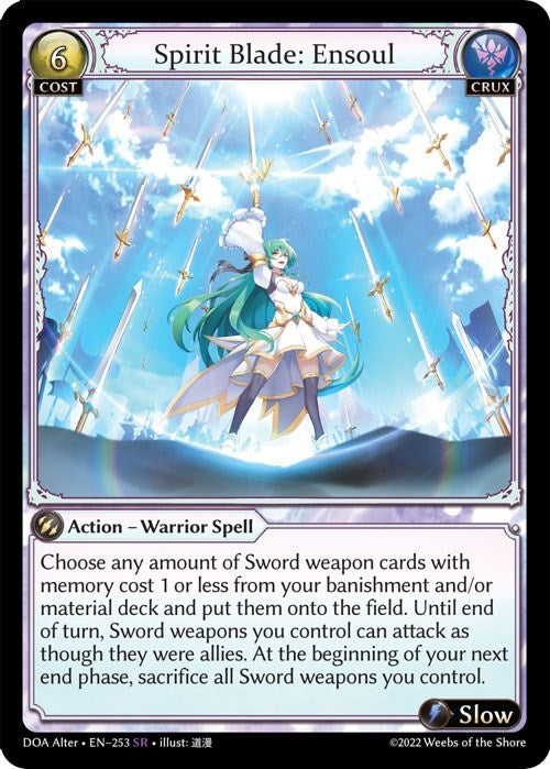 Image for Spirit Blade: Ensoul (253) (Dawn of Ashes Alter Edition) - Grand Archive TCG