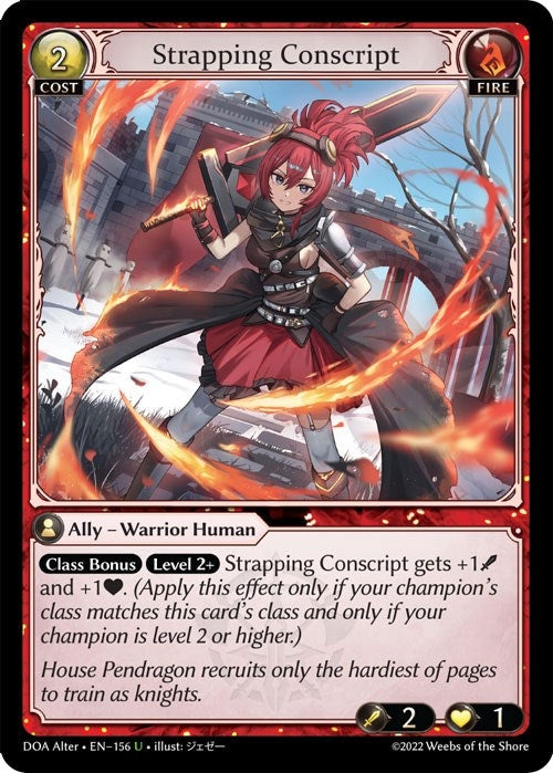 Image for Strapping Conscript (156) (Dawn of Ashes Alter Edition) - Grand Archive TCG