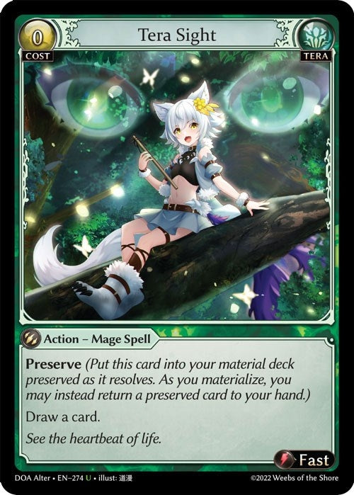 Image for Tera Sight (274) (Dawn of Ashes Alter Edition) - Grand Archive TCG