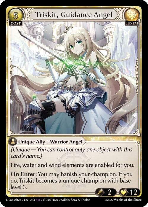 Image for Triskit, Guidance Angel (264) (Dawn of Ashes Alter Edition) - Grand Archive TCG