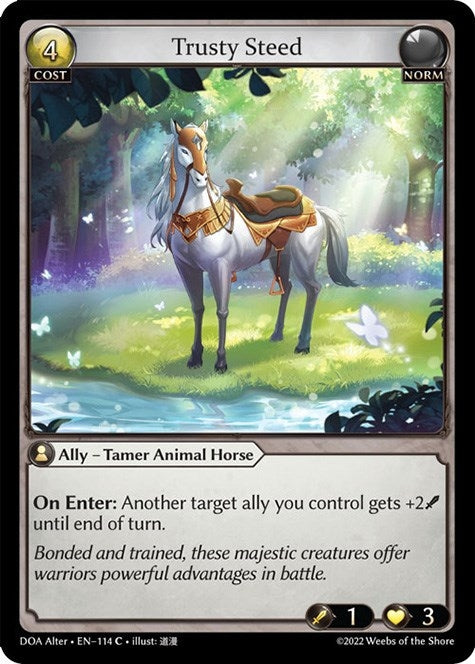 Image for Trusty Steed (114) (Dawn of Ashes Alter Edition) - Grand Archive TCG