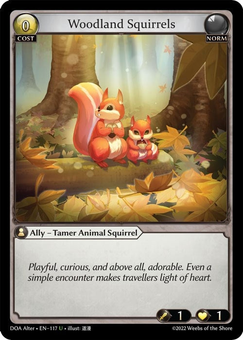 Image for Woodland Squirrels (117) (Dawn of Ashes Alter Edition) - Grand Archive TCG