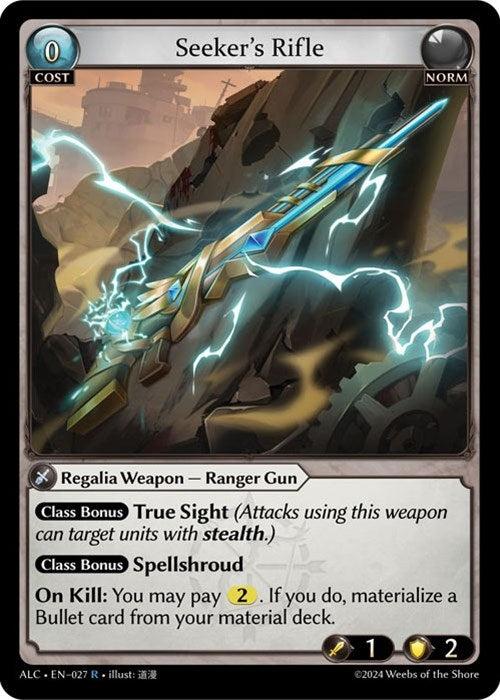 Image for Seeker's Rifle (027) (Alchemical Revolution) - Grand Archive TCG