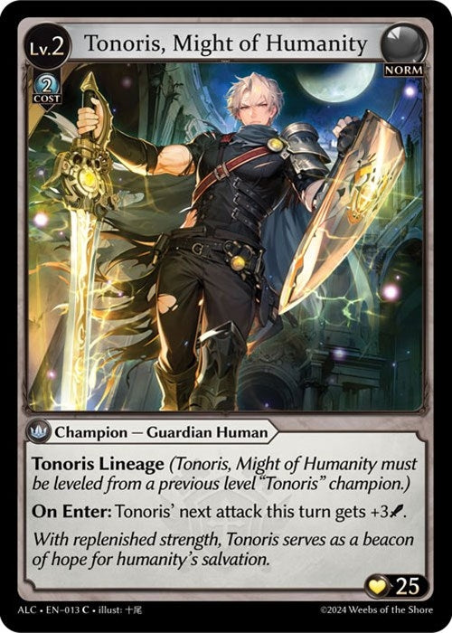 Image for Tonoris, Might of Humanity (013) (Alchemical Revolution) - Grand Archive TCG
