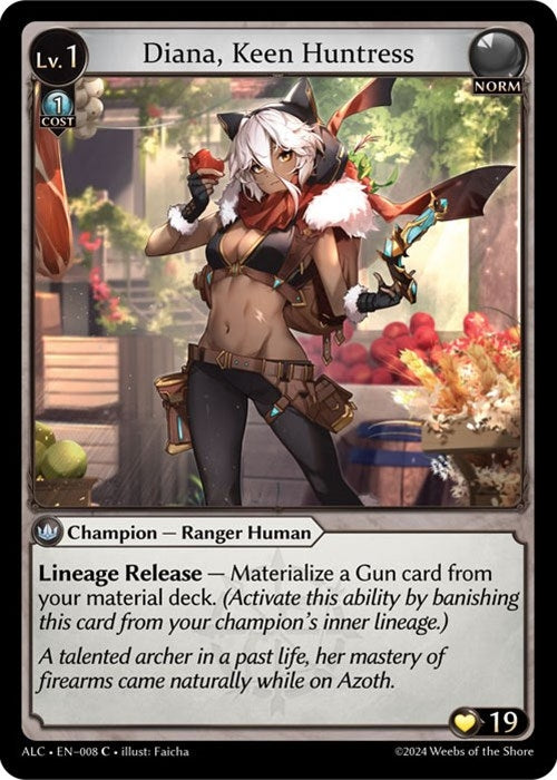 Image for Diana, Keen Huntress (008) (Alchemical Revolution) - Grand Archive TCG