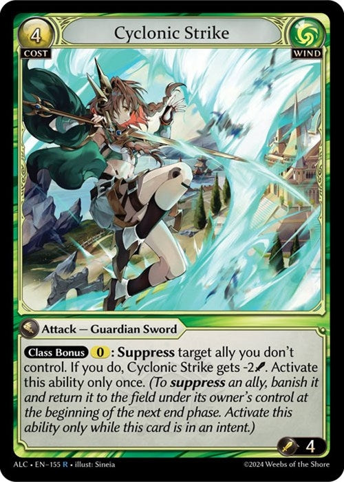Image for Cyclonic Strike (155) (Alchemical Revolution) - Grand Archive TCG
