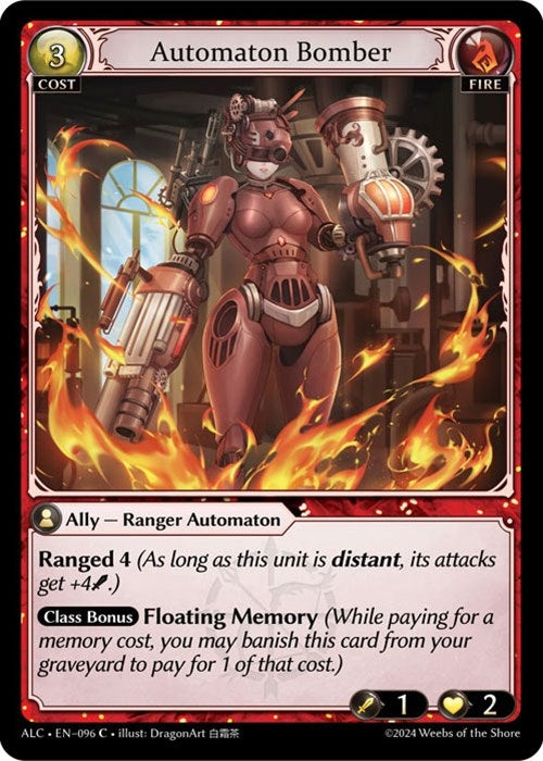 Image for Automaton Bomber (096) (Alchemical Revolution) - Grand Archive TCG