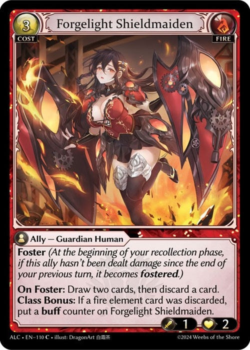 Image for Forgelight Shieldmaiden (110) (Alchemical Revolution) - Grand Archive TCG