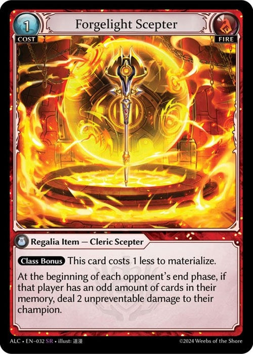 Image for Forgelight Scepter (032) (Alchemical Revolution) - Grand Archive TCG