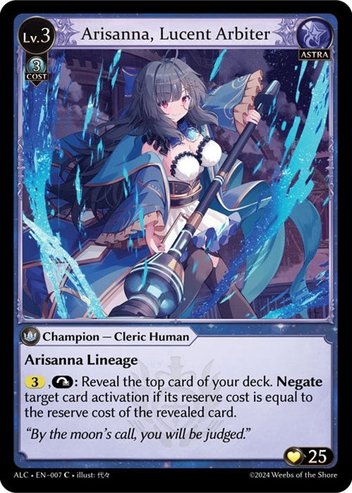 Image for Arisanna, Lucent Arbiter (007) (Alchemical Revolution) - Grand Archive TCG