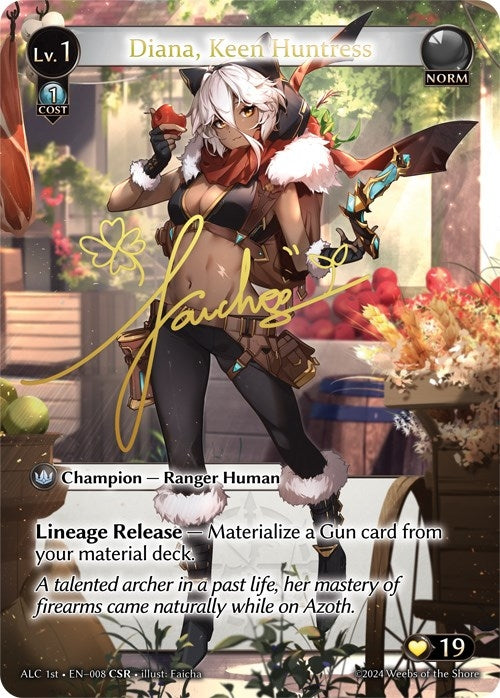Image for Diana, Keen Huntress (CSR) (ALC1E) (008) (Alchemical Revolution) - Grand Archive TCG