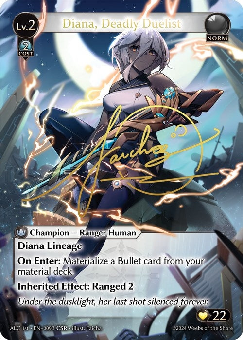 Image for Diana, Deadly Duelist (CSR) (009B) (ALC1E) (009B) (Alchemical Revolution) - Grand Archive TCG