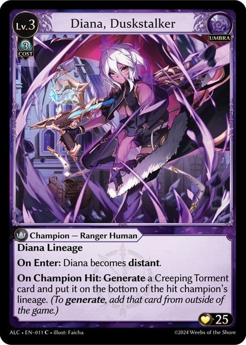 Image for Diana, Duskstalker (011) (Alchemical Revolution) - Grand Archive TCG