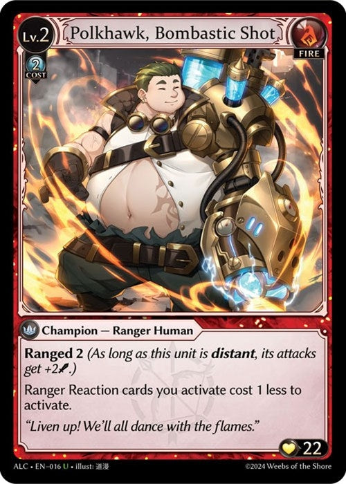 Image for Polkhawk, Bombastic Shot (016) (Alchemical Revolution) - Grand Archive TCG