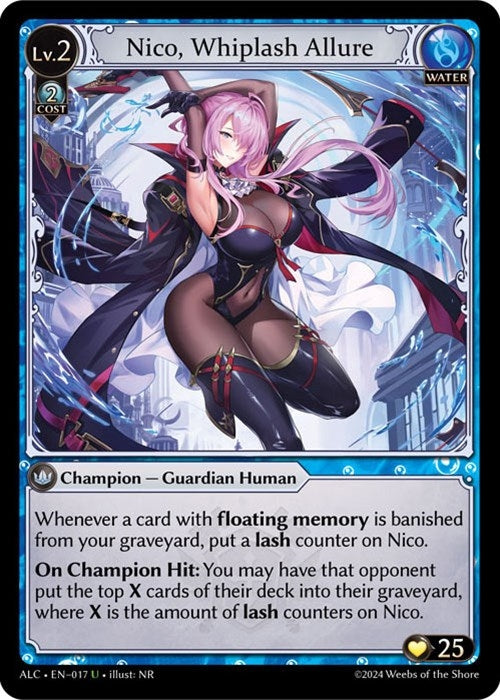 Image for Nico, Whiplash Allure (017) (Alchemical Revolution) - Grand Archive TCG