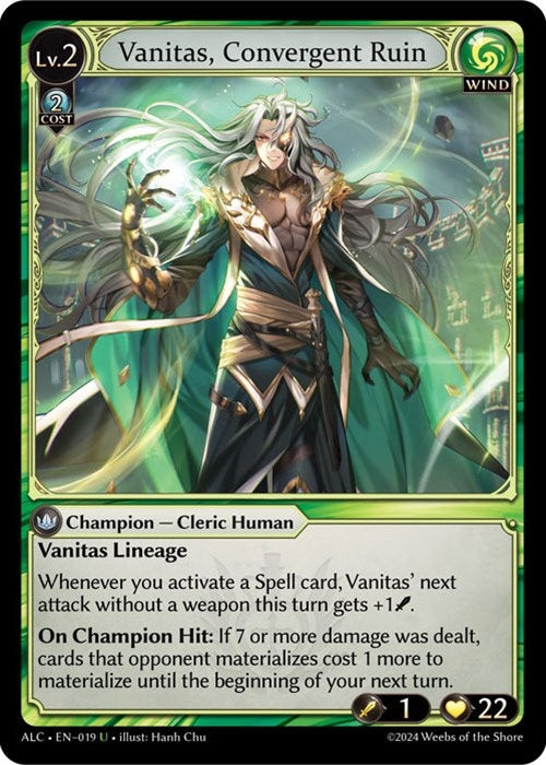 Image for Vanitas, Convergent Ruin (019) (Alchemical Revolution) - Grand Archive TCG