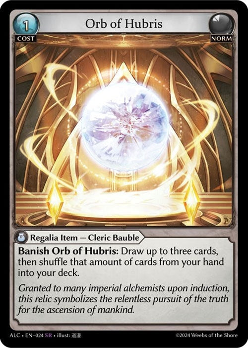 Image for Orb of Hubris (024) (Alchemical Revolution) - Grand Archive TCG