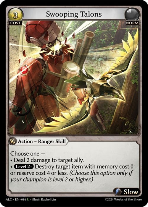 Image for Swooping Talons (086) (Alchemical Revolution) - Grand Archive TCG