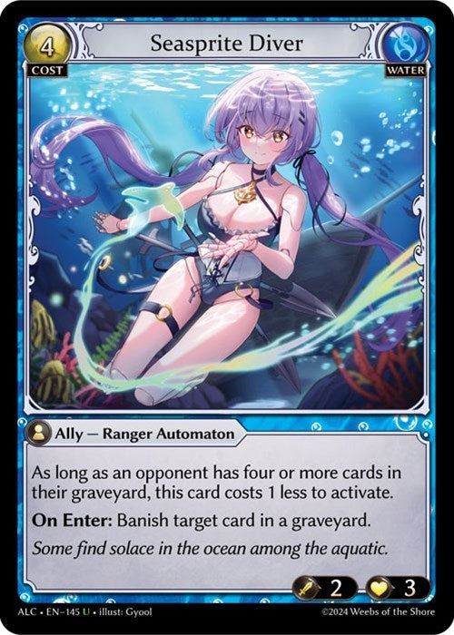 Image for Seasprite Diver (145) (Alchemical Revolution) - Grand Archive TCG