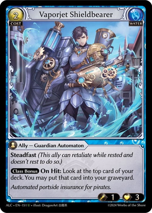 Image for Vaporjet Shieldbearer (151) (Alchemical Revolution) - Grand Archive TCG