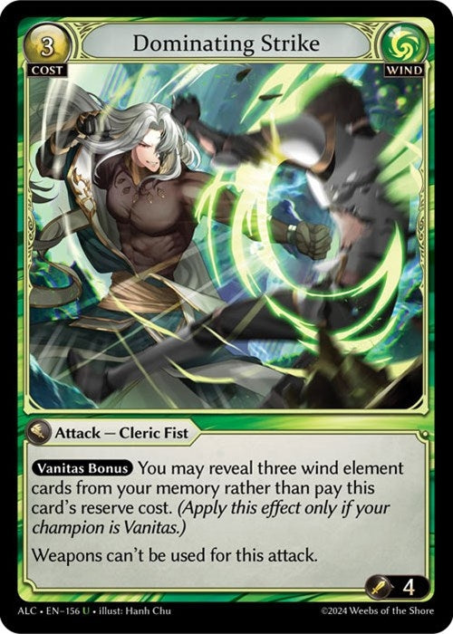 Image for Dominating Strike (156) (Alchemical Revolution) - Grand Archive TCG
