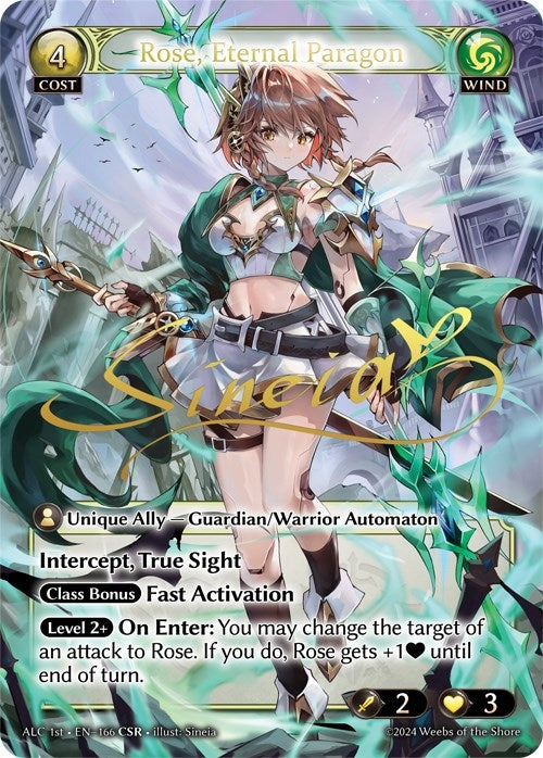 Image for Rose, Eternal Paragon (CSR) (ALC1E) (166) (Alchemical Revolution) - Grand Archive TCG