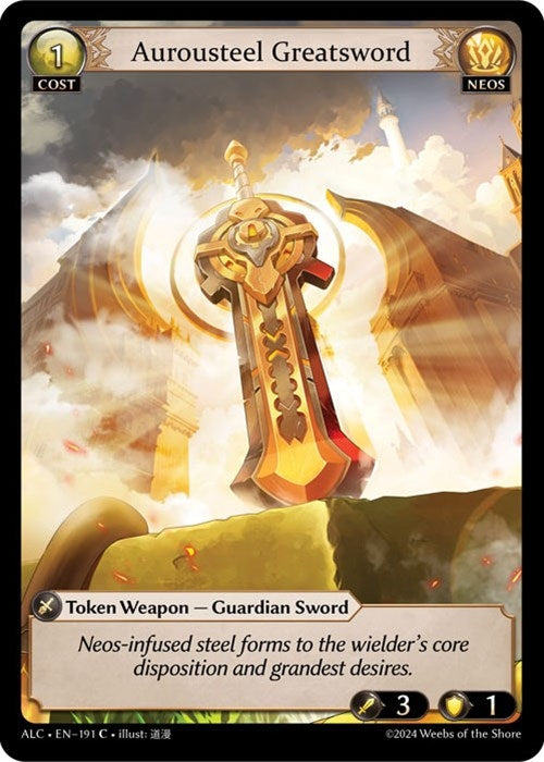 Image for Aurousteel Greatsword (191) (Alchemical Revolution) - Grand Archive TCG