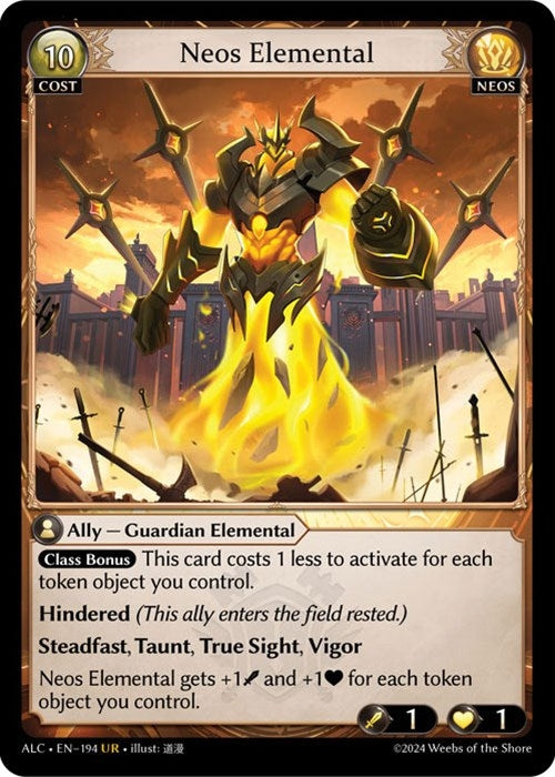 Image for Neos Elemental (194) (Alchemical Revolution) - Grand Archive TCG