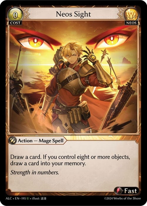Image for Neos Sight (195) (Alchemical Revolution) - Grand Archive TCG