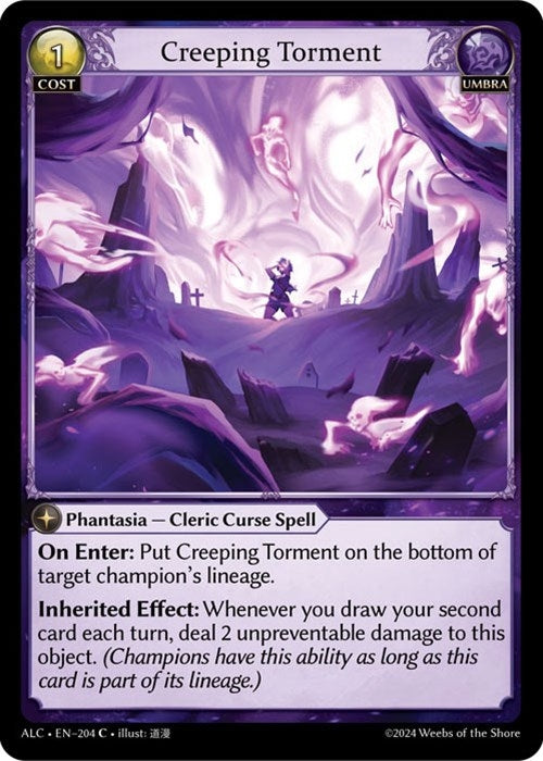 Image for Creeping Torment (204) (Alchemical Revolution) - Grand Archive TCG