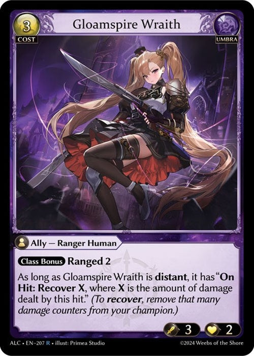 Image for Gloamspire Wraith (207) (Alchemical Revolution) - Grand Archive TCG