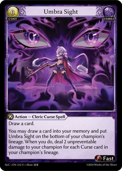 Image for Umbra Sight (212) (Alchemical Revolution) - Grand Archive TCG