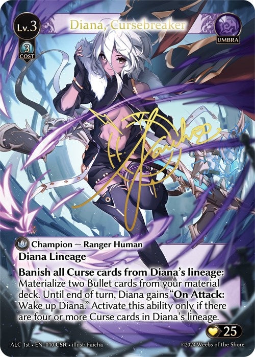 Image for Diana, Cursebreaker (CSR) (ALC1E) (010) (Alchemical Revolution) - Grand Archive TCG